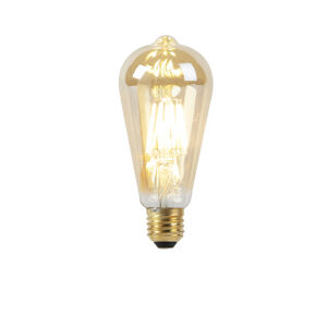 LED žiarovka E27 ST64 8W 2000-2600K stlmená na teplé zlaté vlákno