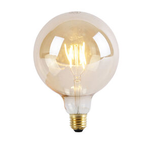 E27 3-stupňová stmievateľná LED žiarovka G125 Goldline 5W 2200K