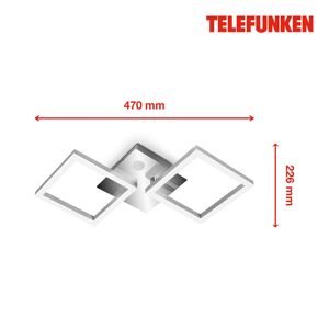 LED svetlo Frame snímač chróm/hliník 47x23 cm