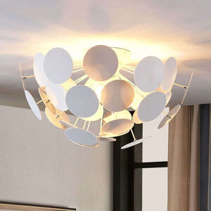 Dizajnové stropné svietidlo biele 3-svetlé - Cerchio