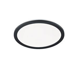 LED panel okrúhly čierny 40 cm vrátane LED 3-stupňové stmievanie - Lope