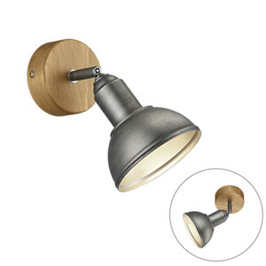 Priemyselná nástenná lampa oceľ - Arti