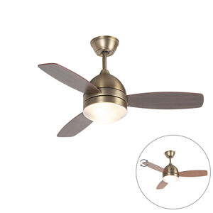 Bronzový stropný ventilátor s diaľkovým ovládaním - Rotar