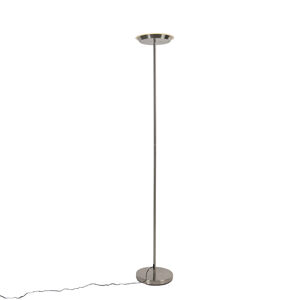 Stojatá lampa oceľová 3-stupňová stmievateľná vrátane LED a dotykového stmievača - Pondi