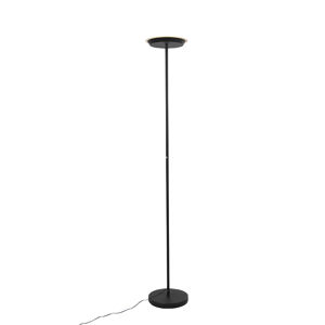 Stojacia lampa čierna 3-stupňová stmievateľná vrátane LED a dotykového stmievača - Pondi