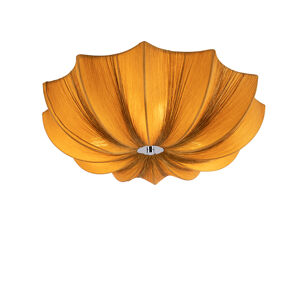 Dizajnové stropné svietidlo zlatý hodváb 52 cm - Plu