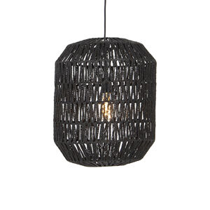 Retro závesná lampa čierna 40 cm - Lina Hive