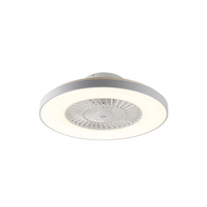 Stropný ventilátor biely s hviezdnym efektom 60 cm vrátane LED stmievateľný s diaľkovým ovládaním - Climo
