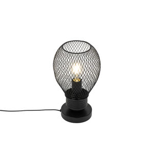 Dizajnová stolná lampa čierna - Raga