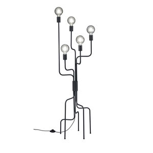 Moderná stojaca lampa čierna 5-svetlá - Tibo