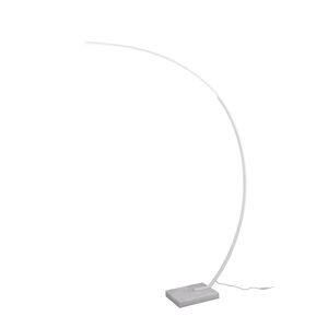 Dizajnová stojaca lampa biela vrátane LED stmievateľná - Dina