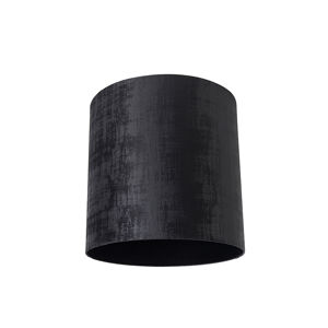 Zamatové tienidlo na lampu čierne valcové 40/40/40