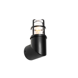 Moderné vonkajšie nástenné svietidlo čierne IP54 20,8 cm - Kiki