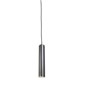 Elegantná závesná lampa čierna vrátane svetelného zdroja WiFi GU10 - Tuba Small