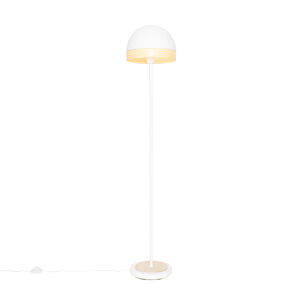 Orientálna stojaca lampa biela s ratanom 30 cm - Magna Rattan