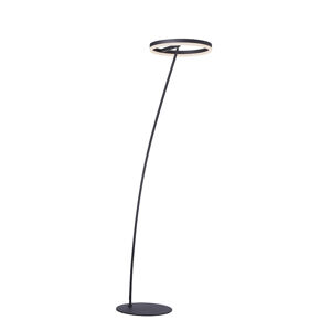 Dizajnová stojaca lampa tmavošedá vrátane LED a stmievača - Damir