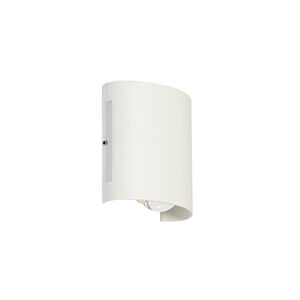 Buiten wandlamp wit incl. LED 2-lichts IP54 - Silly
