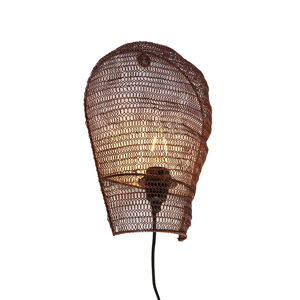 Oosterse wandlamp brons 35 cm - Nidum