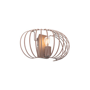 Design wandlamp roestbruin 39 cm - Johanna