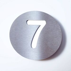 Číslo domu Round z ušľachtilej ocele – 7