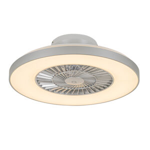 Inteligentný stropný ventilátor strieborný s hviezdnym efektom stmievateľný - Climo