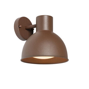 Industriële buitenwandlamp roestbruin rond IP44 - Natas