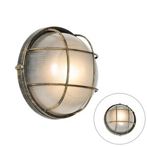 Priemyselná vonkajšia nástenná lampa staroružová IP44 - Hanneke