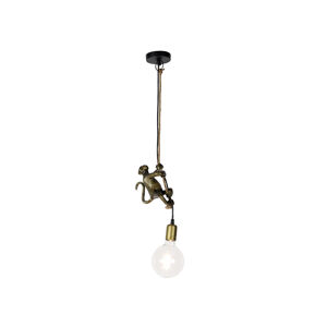 Vintage hanglamp goud - Animal Monkey