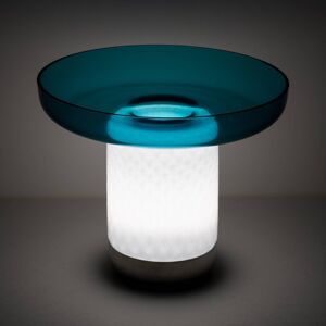 Artemide Bontà stolná LED lampa, tyrkysová doska