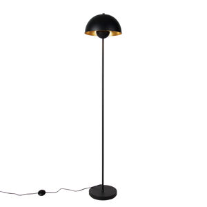 Inteligentná stojaca lampa čierna so zlatou vrátane Wifi A60 - Magnax