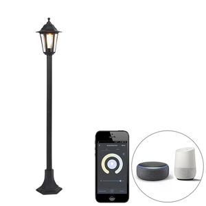 Inteligentná lucerna čierna 122 cm vrátane Wifi ST64 - New Haven