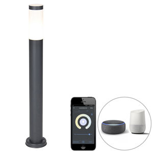 Inteligentný vonkajší lampáš antracit 80 cm vrátane Wifi P45 - Rox
