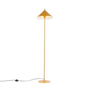 Design vloerlamp geel - Triangolo