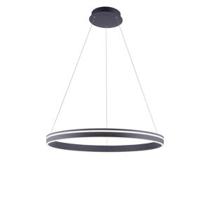 Smart hanglamp donkergrijs 79 cm met afstandsbediening - Ronith