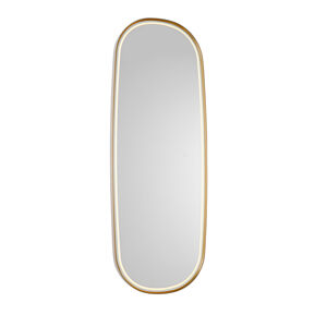 Moderné kúpeľňové zrkadlo ružové zlato vrátane LED stmievateľné - Geraldien
