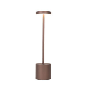 Vonkajšia stolová lampa bronzová vrátane LED a dobíjacieho stmievača - Dupont