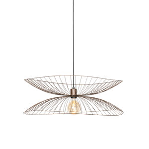 Dizajnové závesné svietidlo bronz 66 cm - Pua
