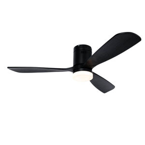 Stropný ventilátor čierny 132 cm vrátane LED stmievateľný s diaľkovým ovládaním - Sofia