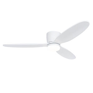 Stropný ventilátor biely 132 cm vrátane LED stmievateľný s diaľkovým ovládaním - Sofio