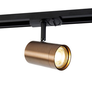 Moderný 1-fázový koľajnicový reflektor tmavý bronz - Jeana