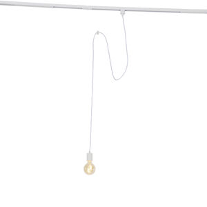 Hanglamp met rail ophanging wit - Cavalux