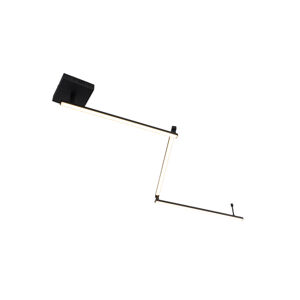 Stropné svietidlo čierne 150,8 cm vrátane LED 3-stupňové stmievateľné nastaviteľné - Annuschka