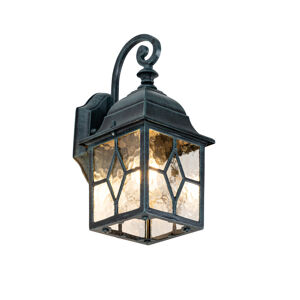 Romantická vonkajšia nástenná lampa tmavozelená - London