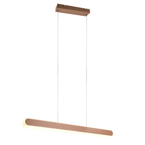 Hanging lamp brown incl. LED dimmable in kelvin adjustable - Yipke