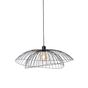 Inteligentná závesná lampa čierna 66 cm vrátane WiFi G95 - Pua