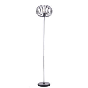 Moderne vloerlamp zwart E27 - Troopa