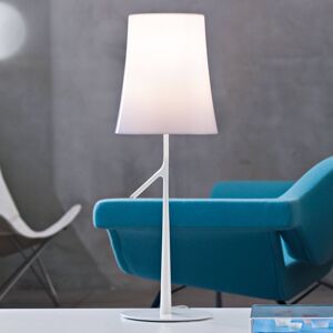 Foscarini Birdie grande stol. LED lampa biela dim