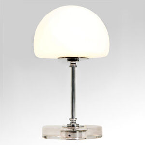 Ancilla – pochrómovaná stolná LED lampa, stmievač