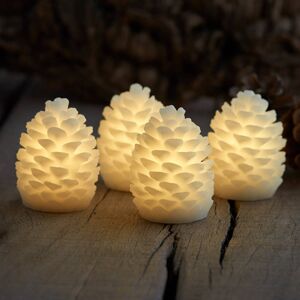 LED sviečka Clara, výška 7,5 cm, súprava štyroch