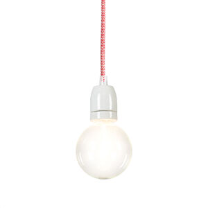 Závesná lampa Cavo červená biela